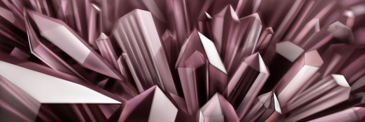 Vetor fundo abstrato em cores castanhas com grandes cristais com destaques nas facetas e refração da luz