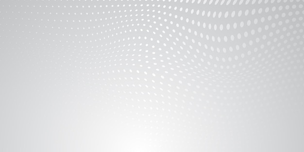 Fundo abstrato feito de pontos de meio-tom nas cores branco e cinza
