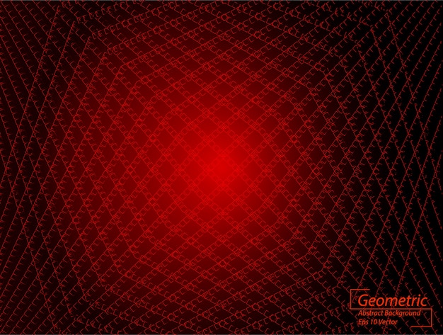 Vetor fundo abstrato geométrico vermelho