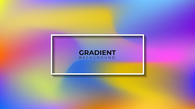 Vetor fundo abstrato gradiente com cores brilhantes