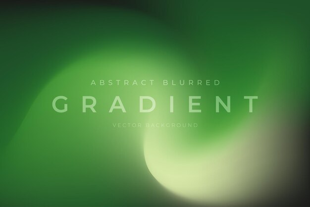 Vetor fundo abstrato gradiente desfocado verde