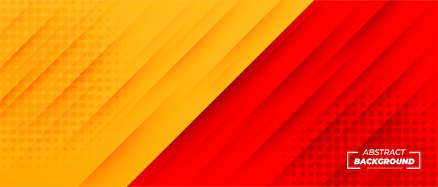 Vetor fundo abstrato moderno amarelo e vermelho