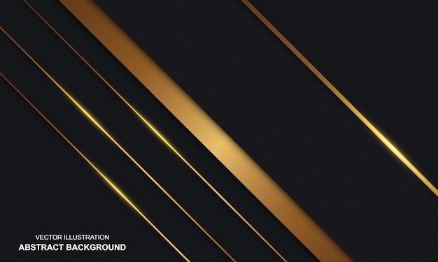 Fundo abstrato moderno black dop com luxo dourado