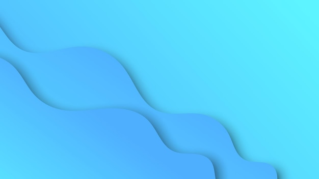 Fundo abstrato moderno com ondas de movimento e cor gradiente azul