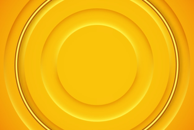 Fundo abstrato moderno design elegante na forma de um círculo com uma linha dourada