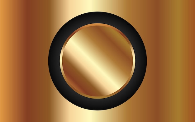 Fundo abstrato moderno emblema dourado cor gradiente vetor premium