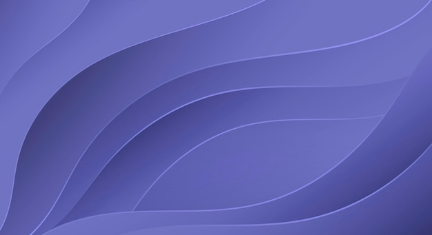 Fundo abstrato moderno muito Peri com ondas suaves na forma de uma flor de lótus. Papel de parede digital moderno geométrico. Copie o espaço. Cor da moda de 2022. Ilustração vetorial