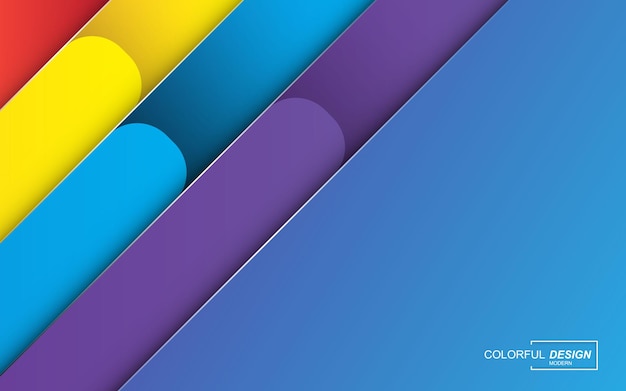 Fundo abstrato moderno multicolorido