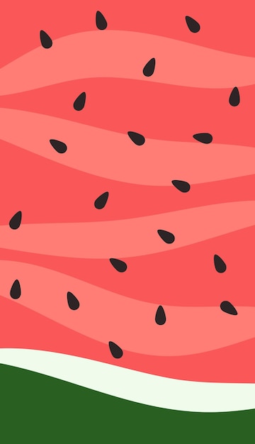 Fundo abstrato na forma de uma melancia cortada Fundo rosa listrado vertical de verão