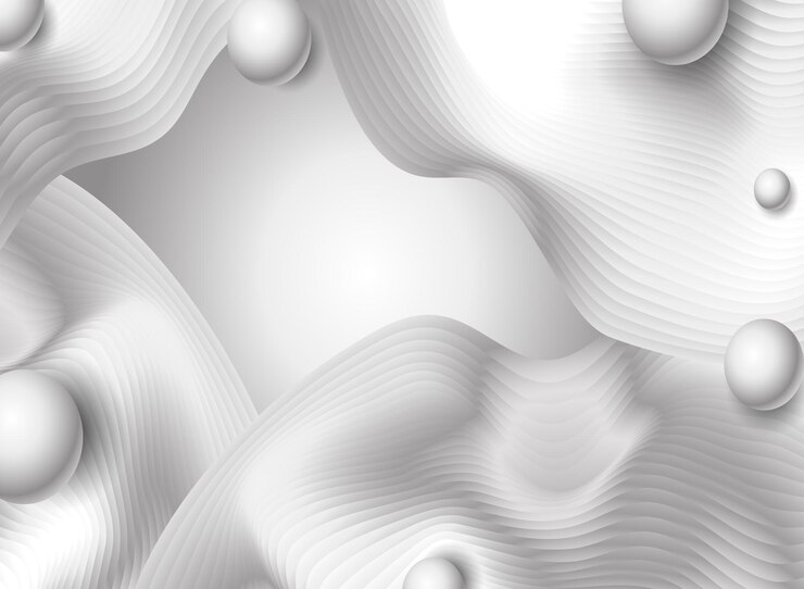 Vetor fundo abstrato ondas brancas