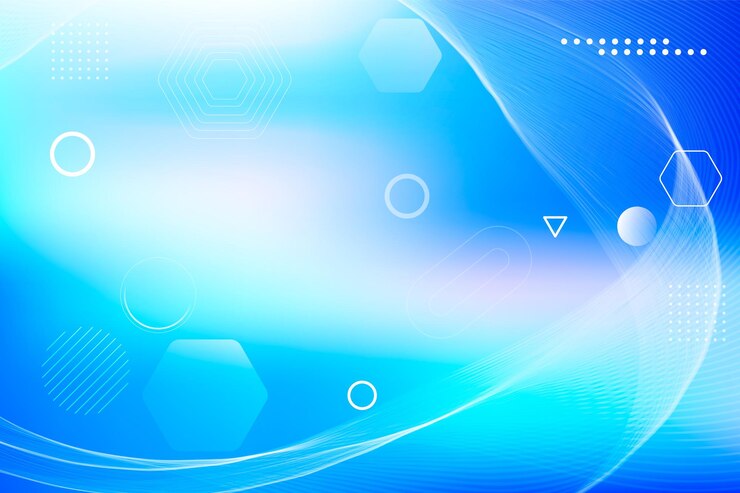 Fundo abstrato ondulado azul gradiente