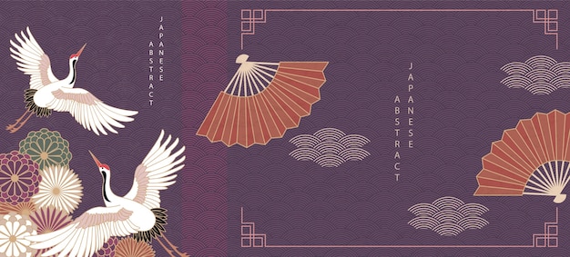 Fundo abstrato oriental japonês