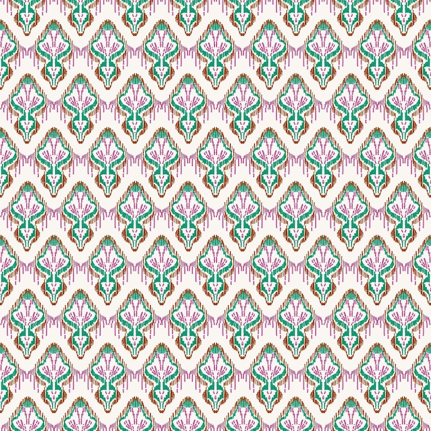 Fundo abstrato padrão ikat étnico sem costura moda ilustração gráfica decoraçãoxA