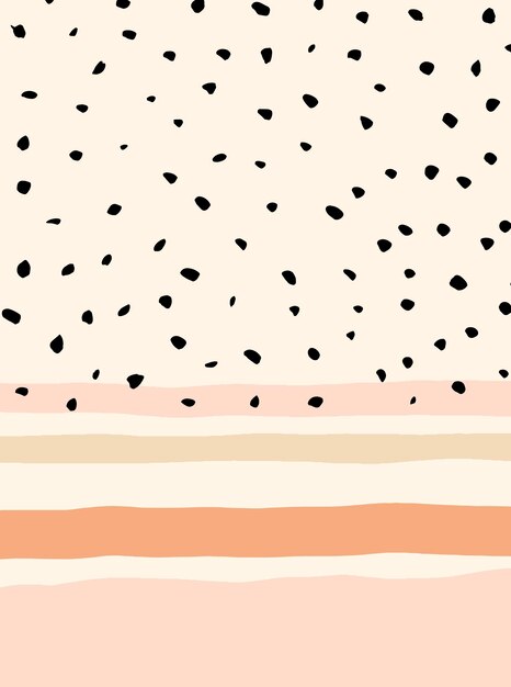 Fundo abstrato. Polka do.t Impressão de arte de meados do século. Decoração de casa. Modelo de mídia social.