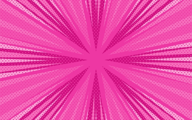 Fundo abstrato rosa com padrão de arte pop estilo semitono