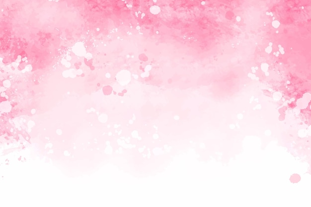 Vetor fundo abstrato rosa respingo de aquarela pintado à mão