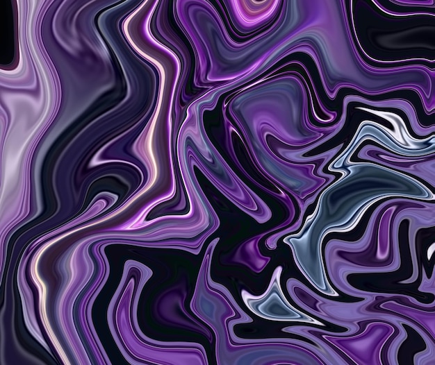 Fundo abstrato roxo e preto com um redemoinho roxo.