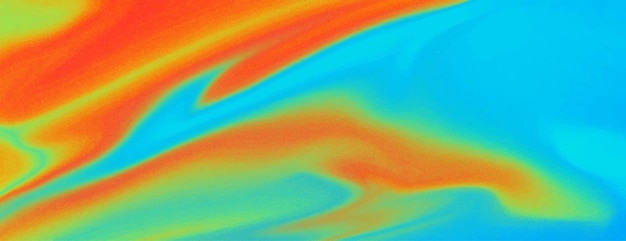 Fundo abstrato vibrante com vetor de cores azuis e laranjas girando
