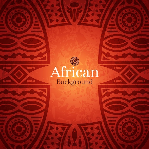 Vetor fundo africano tradicional