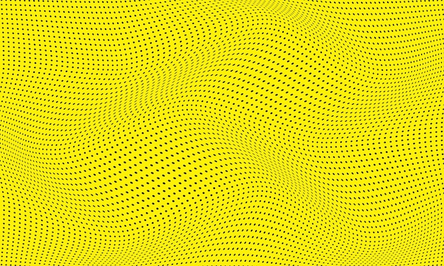 Fundo amarelo abstrato com um padrão de linhas onduladas