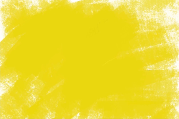 Fundo amarelo com pinceladas de tinta sobre tela abstrata