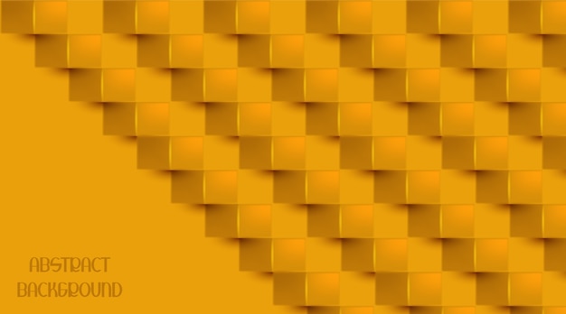 Fundo amarelo de estilo de papel 3d