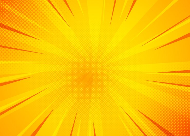 Fundo amarelo em quadrinhos. Arte pop em quadrinhos fundo com cor amarela