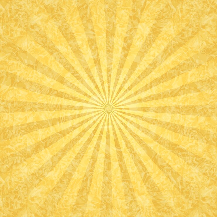 Vetor fundo amarelo grunge com raios