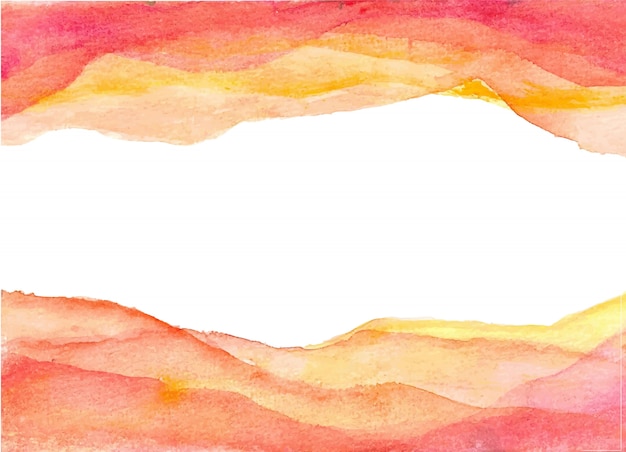 Fundo aquarela amarelo laranja gradação