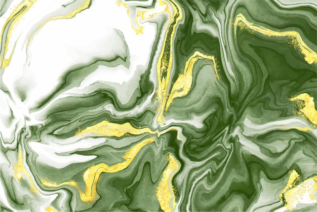 Fundo Aquarela de Mármore Líquido Verde