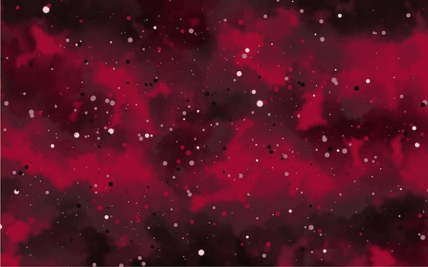 Vetor fundo aquarela magenta xahand pintado textura cósmica aquarela com estrelas