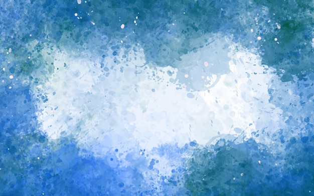 Fundo aquarela pintado à mão com forma de céu