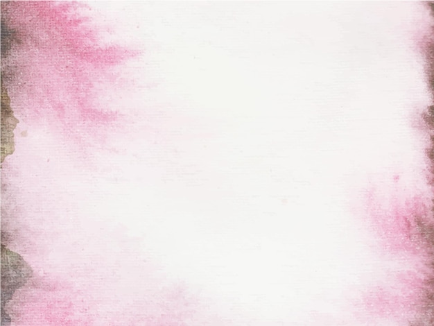 Vetor fundo aquarela preto abstrato rosa. é uma mão desenhada.