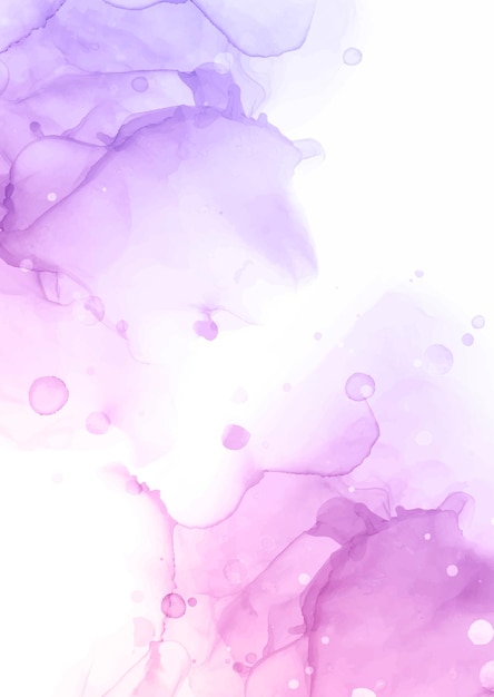 Fundo aquarela rosa e roxo pintado à mão