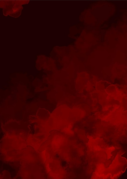 Fundo aquarela vermelho escuro romântico Textura pintada à mão abstrata vermelha elegante