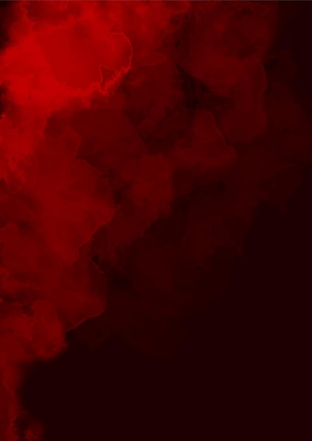 Fundo aquarela vermelho escuro romântico Textura pintada à mão abstrata vermelha elegante