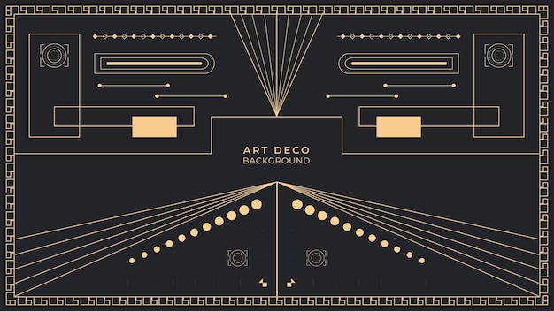 Vetor fundo art deco