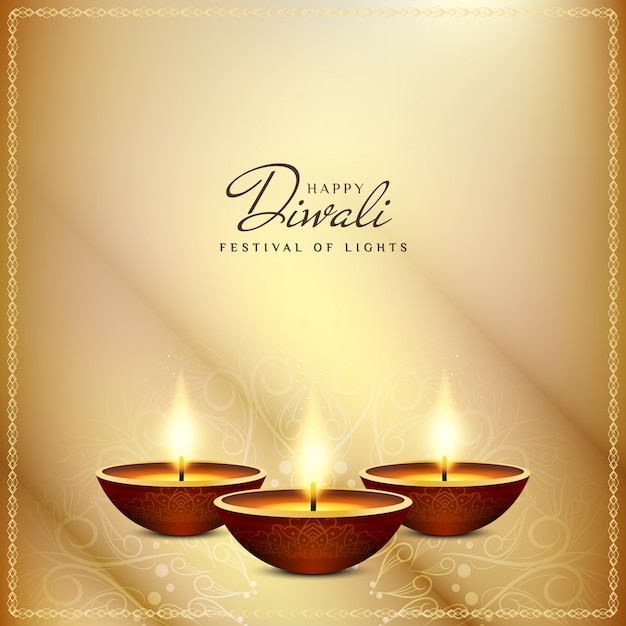 Fundo artístico de Diwali feliz abstrato