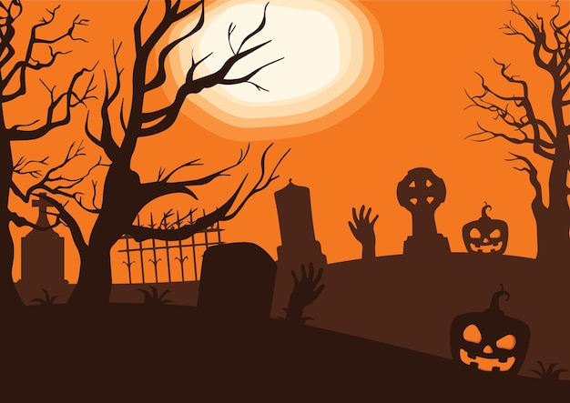 Fundo assustador de Halloween