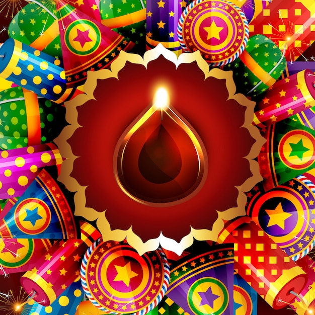 Fundo atraente de diwali