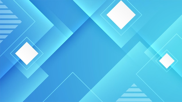 Fundo azul abstrato com quadrados e tecnologia moderna padrão geométrico vector desenho gráfico abstrato padrão de banner apresentação padrão web de fundo