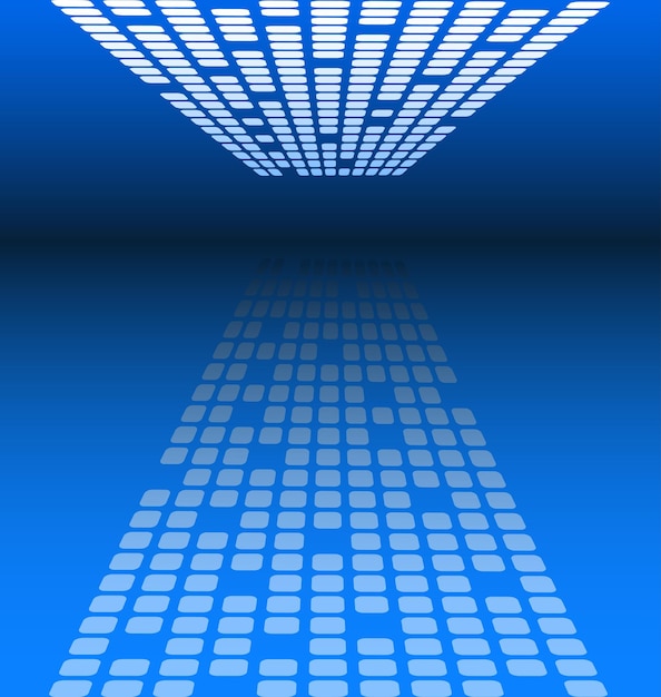 Vetor fundo azul abstrato para o conceito de tecnologia