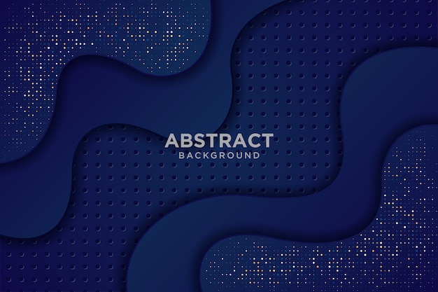 Fundo azul com estilo 3d. Conceito de design de luxo.