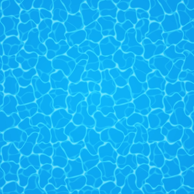 Fundo azul da água da piscina