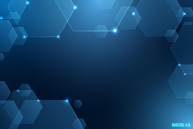 Fundo azul da tecnologia digital 40