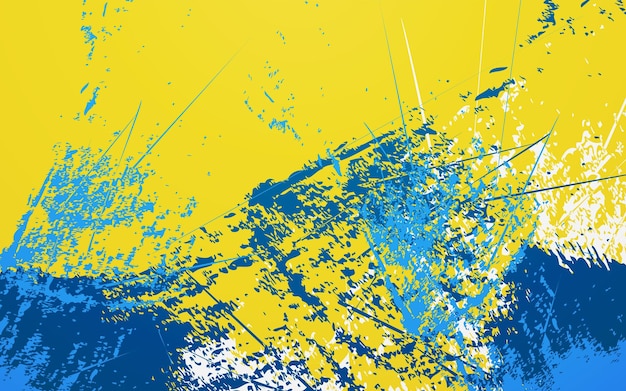 Fundo azul e amarelo da textura abstrata do grunge