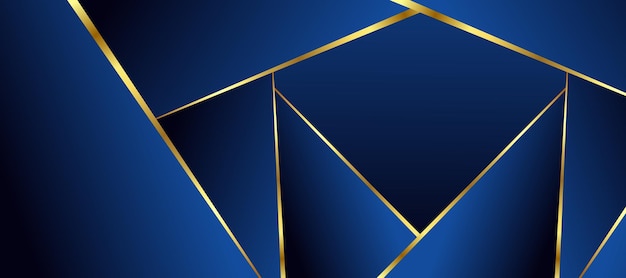 Fundo azul e dourado de luxo