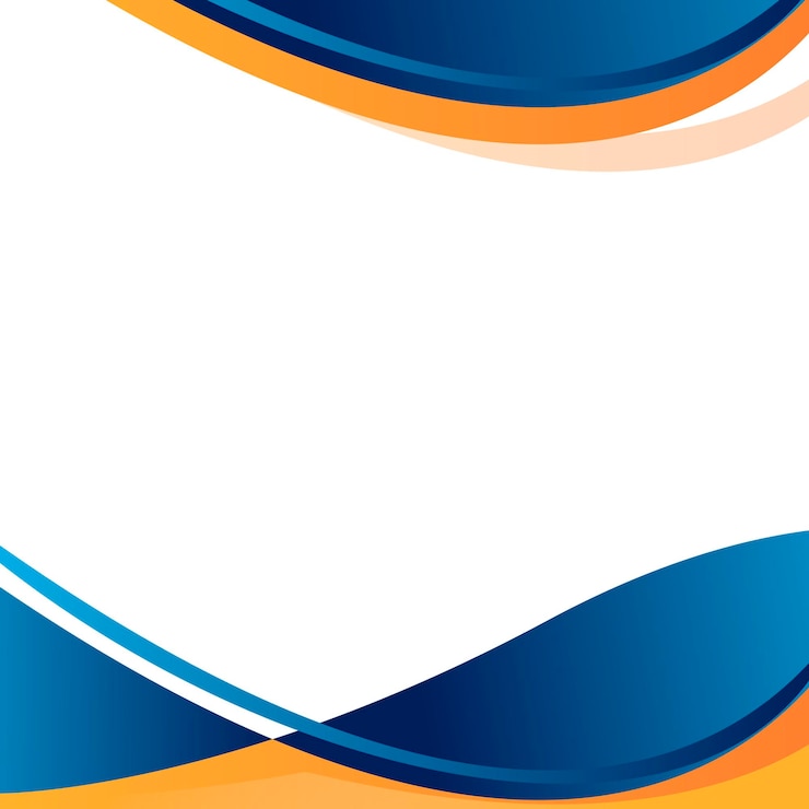 Vetor fundo azul e laranja