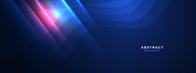 Fundo azul gradiente com formas dinâmicas
