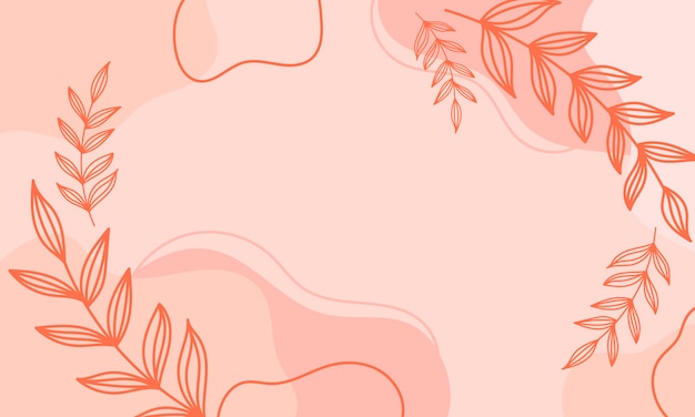 Fundo botânico moderno com espaço para texto.